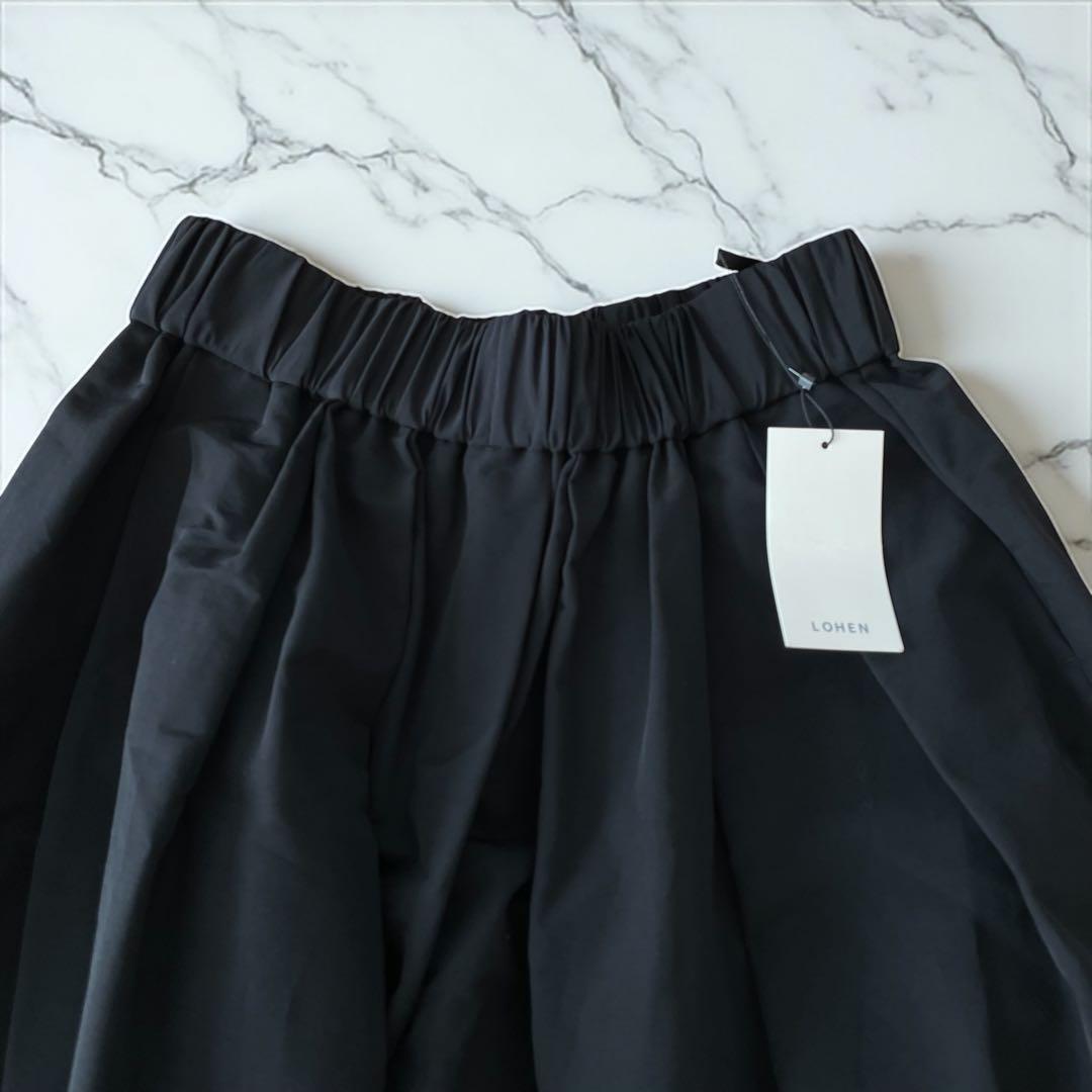 新品2023AWLOHENローヘンハイカウントグログランスカートパンツブラック黒