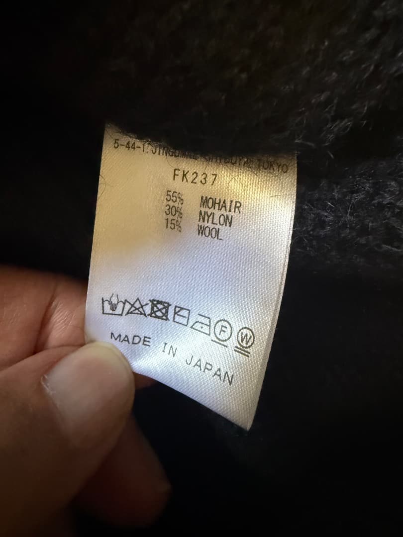 19AW Needles モヘアニット 実寸L相当／オーバーサイズ XS 美品