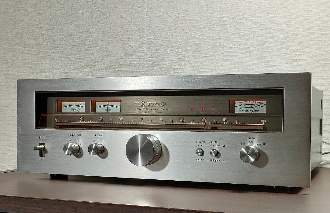 トリオ TRIO FM ステレオチューナー KT-7700【動作品・取説付き】