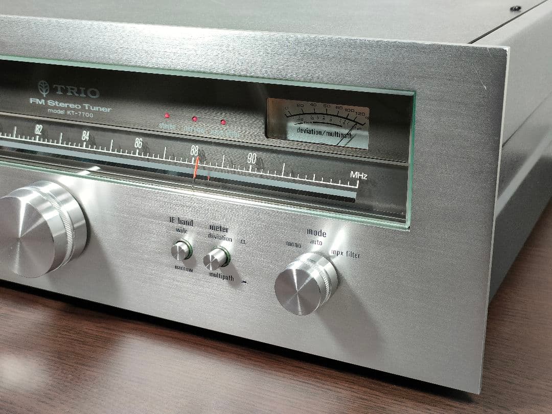 トリオ TRIO FM ステレオチューナー KT-7700【動作品・取説付き】
