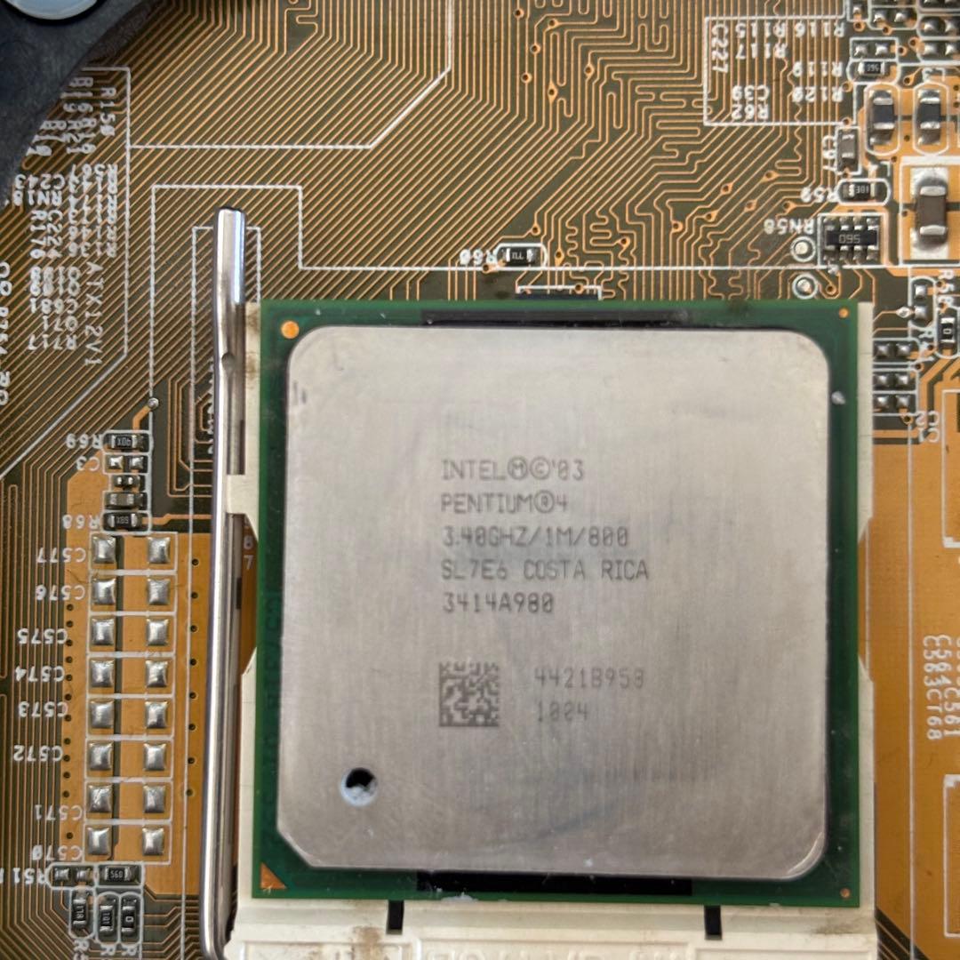 マザーP4P800DX + Pen4プレスコット3.4GHz +メモリ+グラボ