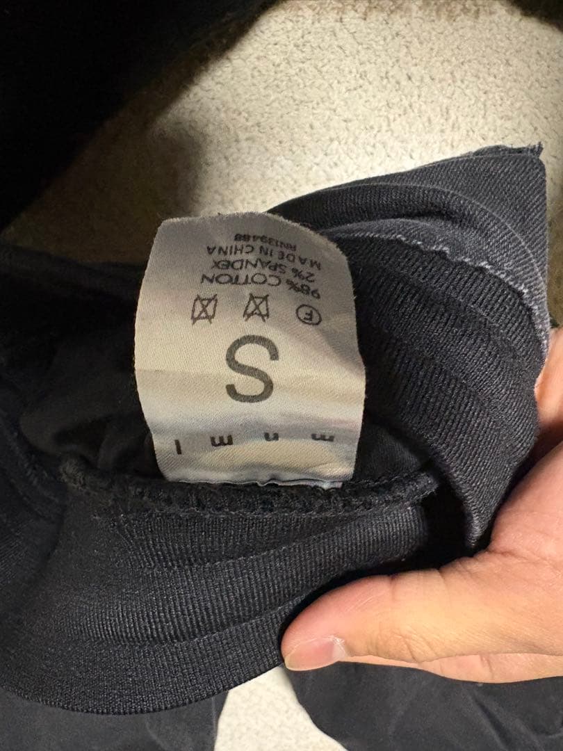 mnmlブラックカーゴパンツ Sサイズ