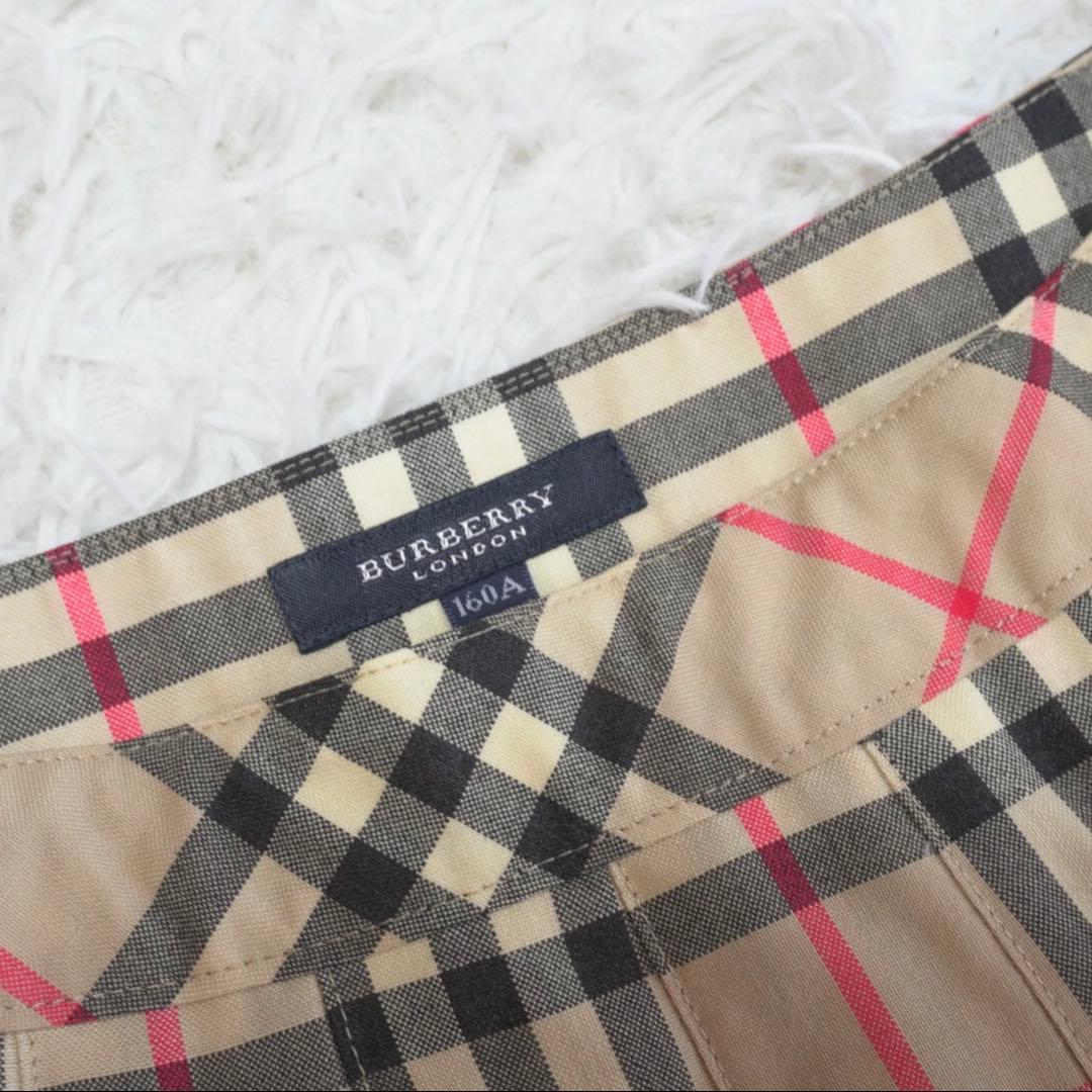 極美品 BURBERRY プリーツスカート ノバチェック ミニ ウール 三陽商会