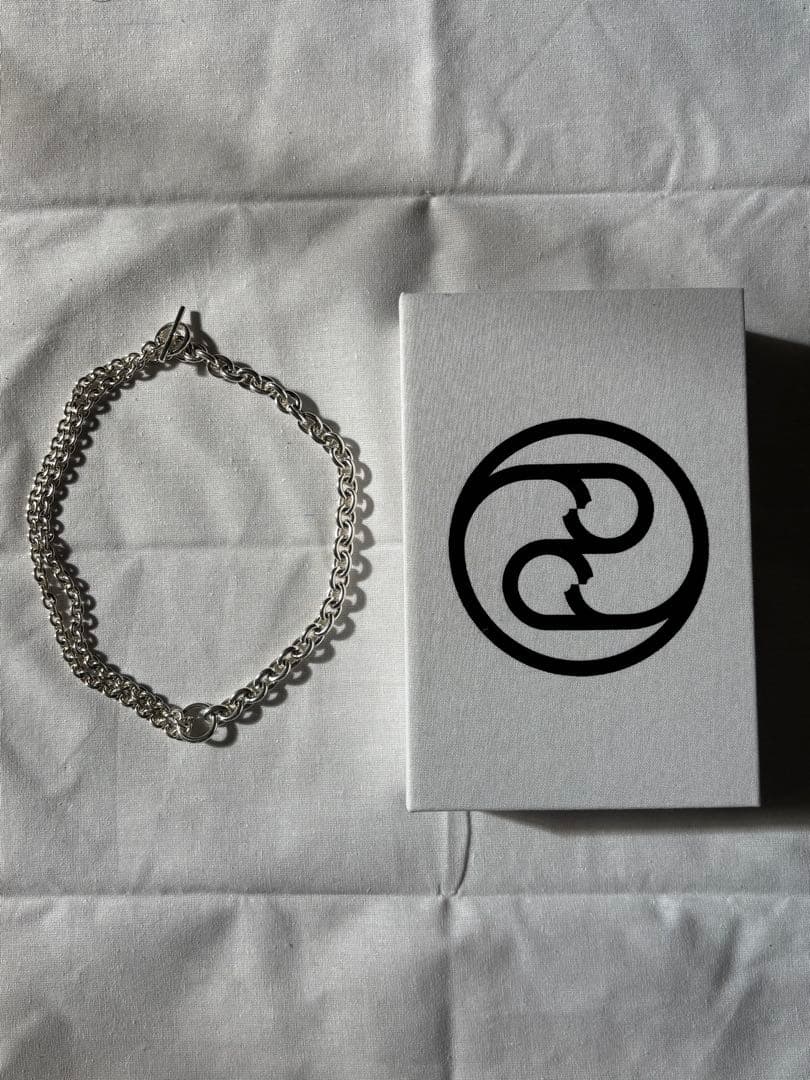 美品　All Blues ダブルチェーンネックレス　42cm