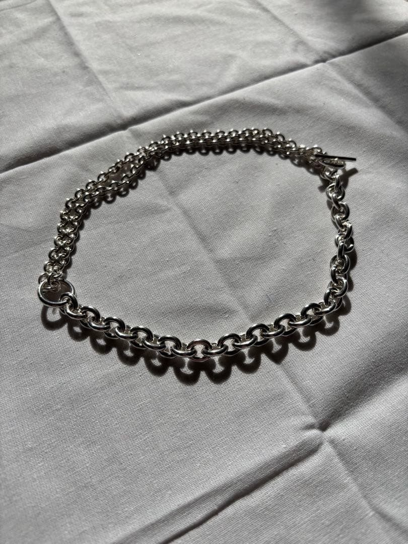 美品　All Blues ダブルチェーンネックレス　42cm