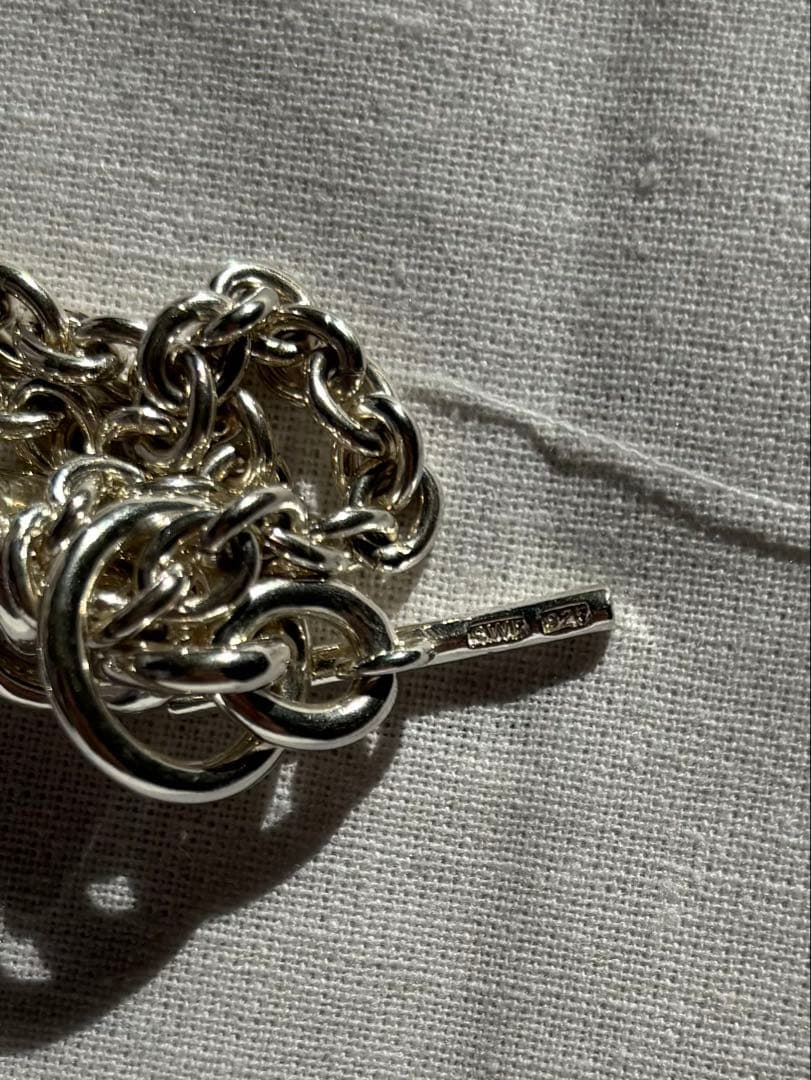 美品　All Blues ダブルチェーンネックレス　42cm