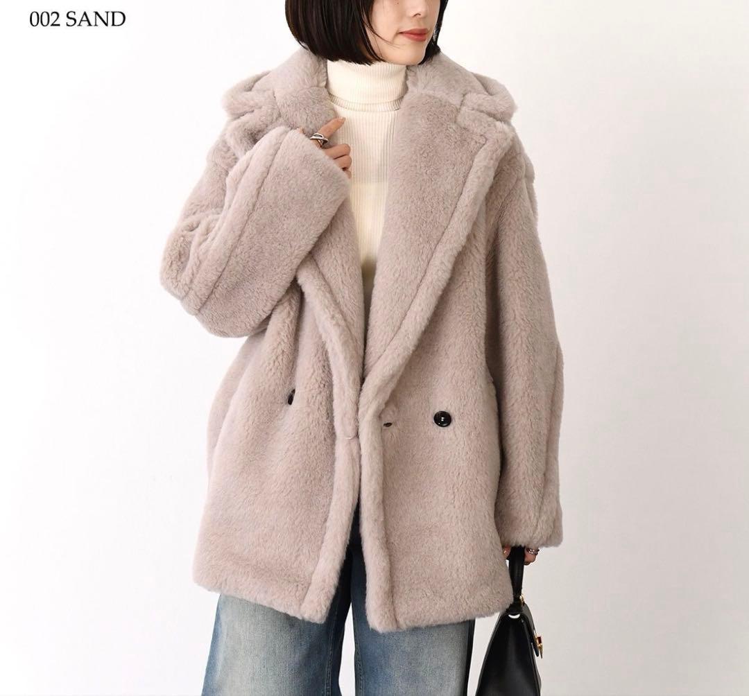 【新品未使用】Max Mara teddy OLGAサンドベージュ XS テディ