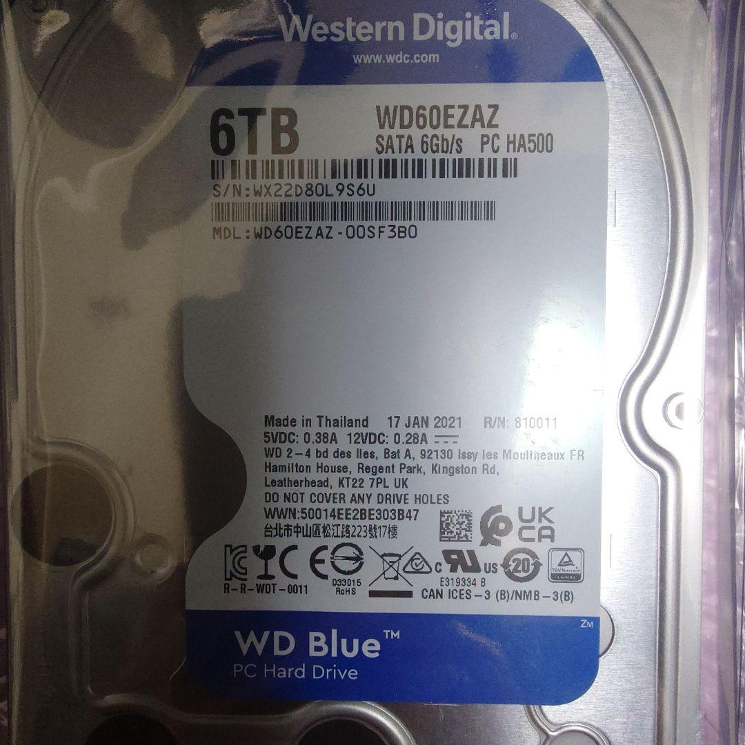 外付けハードディスク・ドライブ WD 6TB HDD