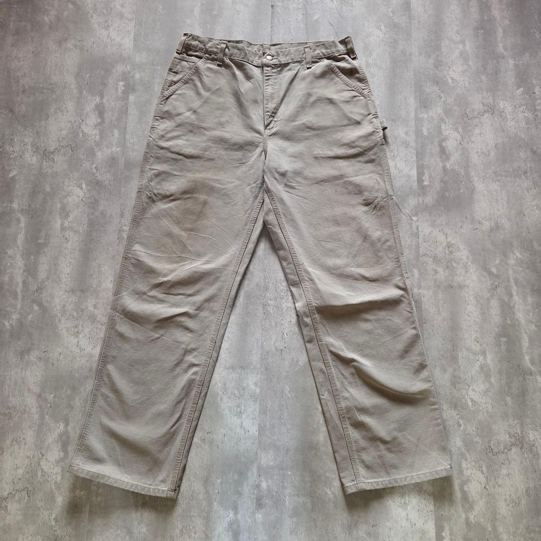 Carhartt ダックパンツフェードグレー ワーク ペインターパンツw38激渋
