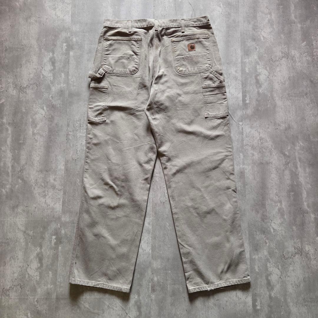 Carhartt ダックパンツフェードグレー ワーク ペインターパンツw38激渋