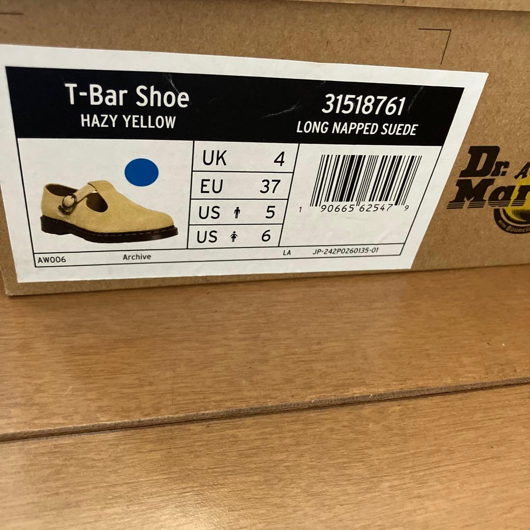 新品未使用Dr. Martens T-BAR SHOE 37 EU / 23cm