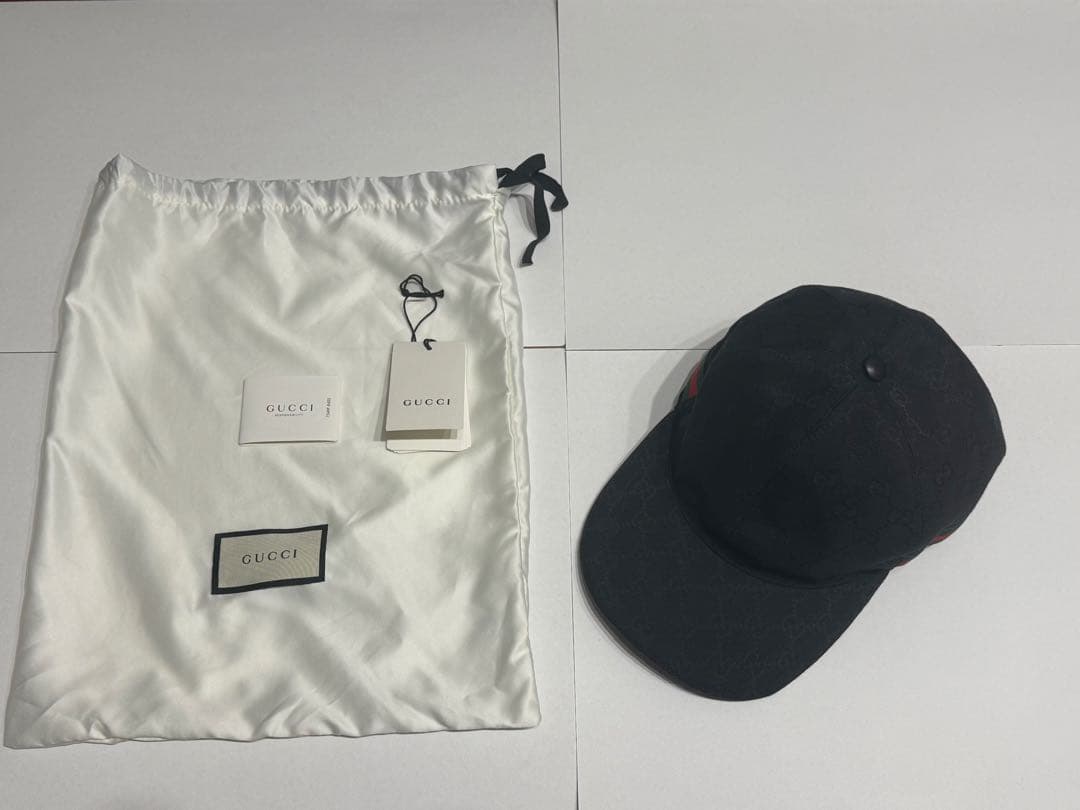 美品 グッチ GGキャンバス キャップ GUCCI XL