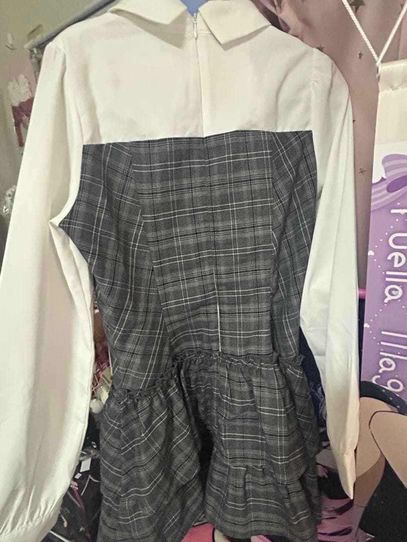 evelynティアードミニワンピースチェック