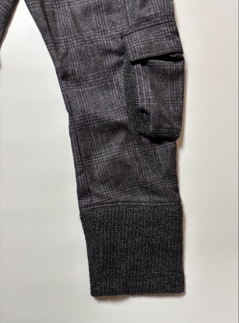 パンツ 11AW galliano 3Dpockets wool cargo pants