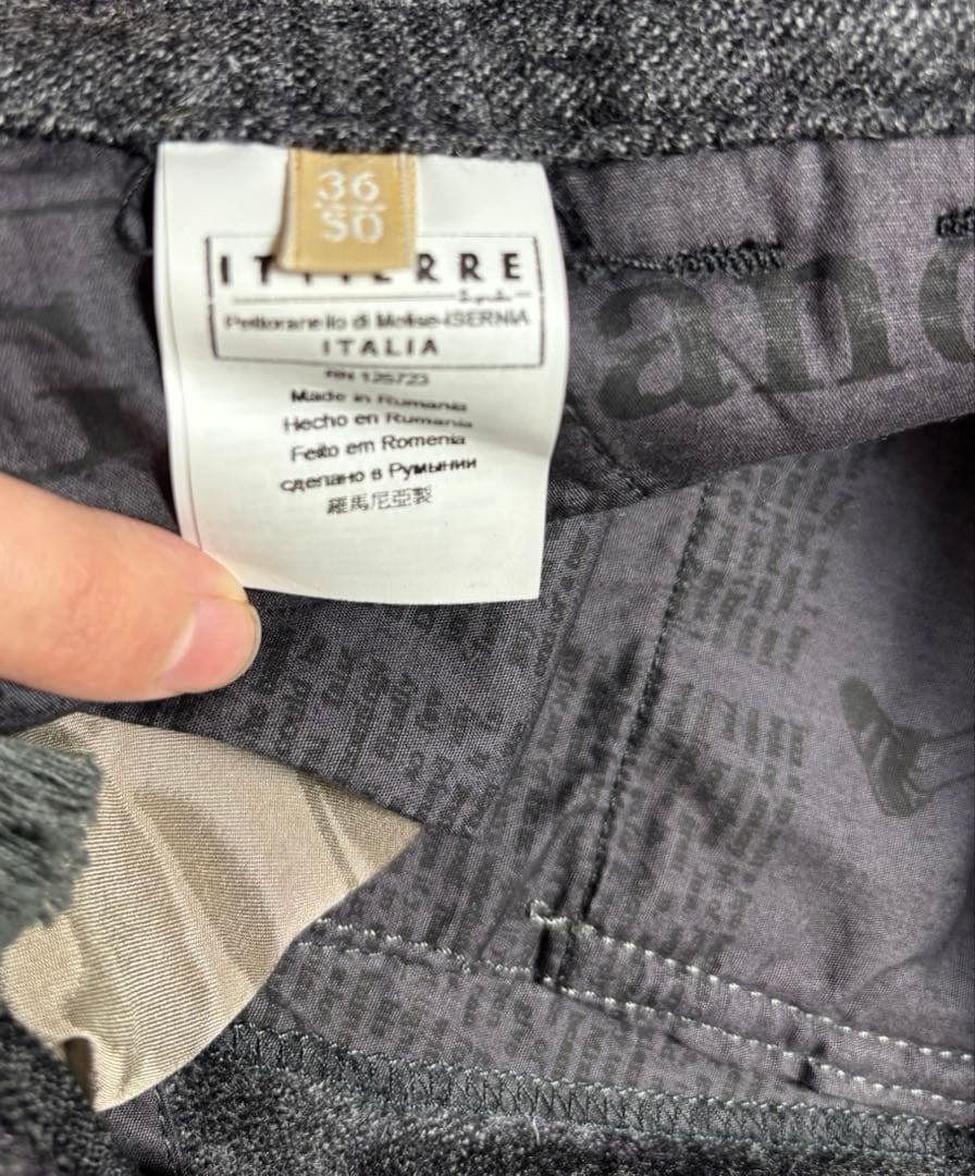 パンツ 11AW galliano 3Dpockets wool cargo pants