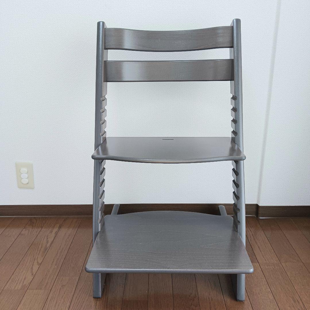 【美品】ストッケ　トリップトラップ　ヘイジーグレー