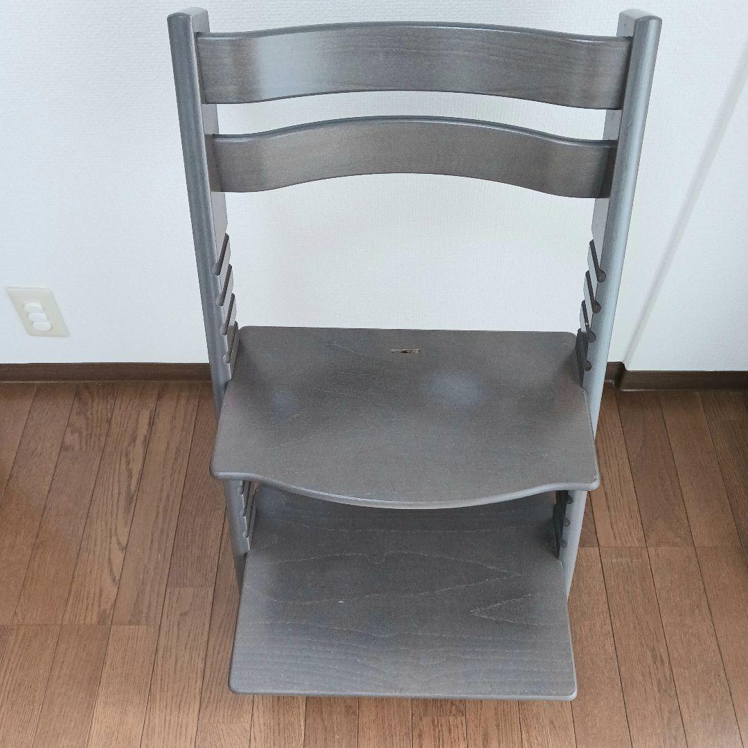 【美品】ストッケ　トリップトラップ　ヘイジーグレー