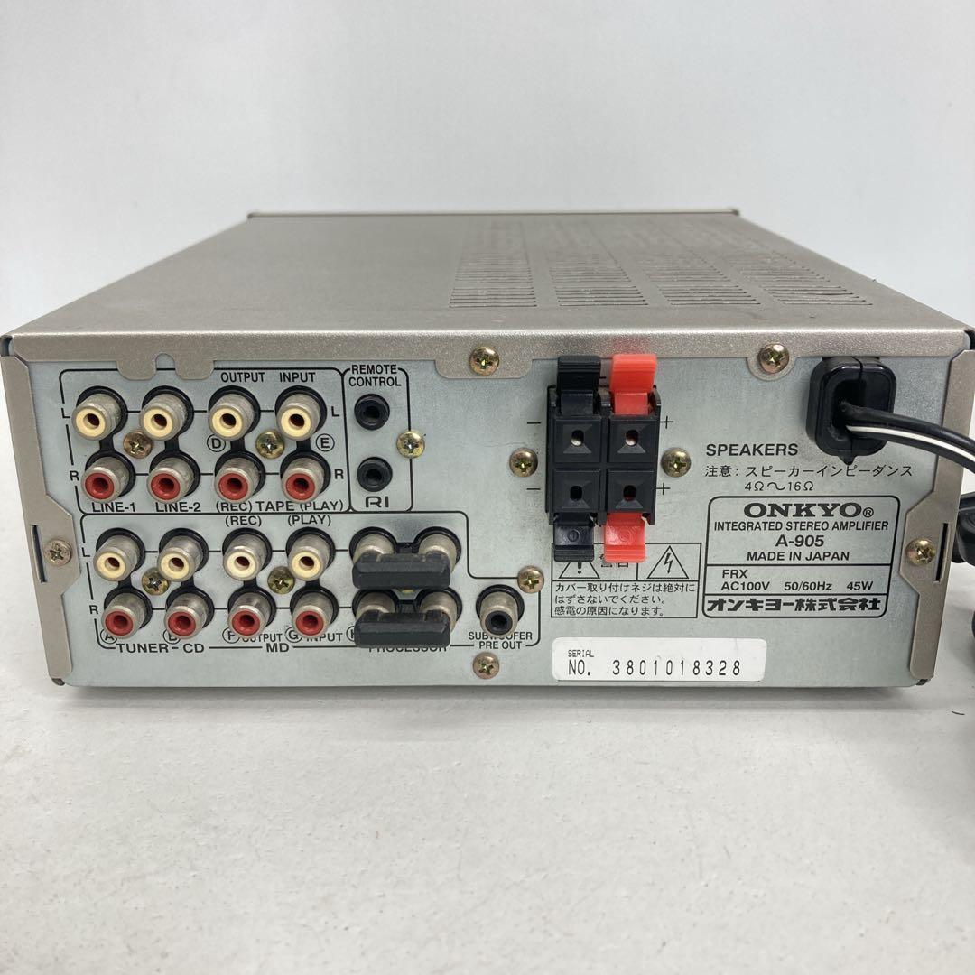 ONKYO ステレオアンプ A-905 00771