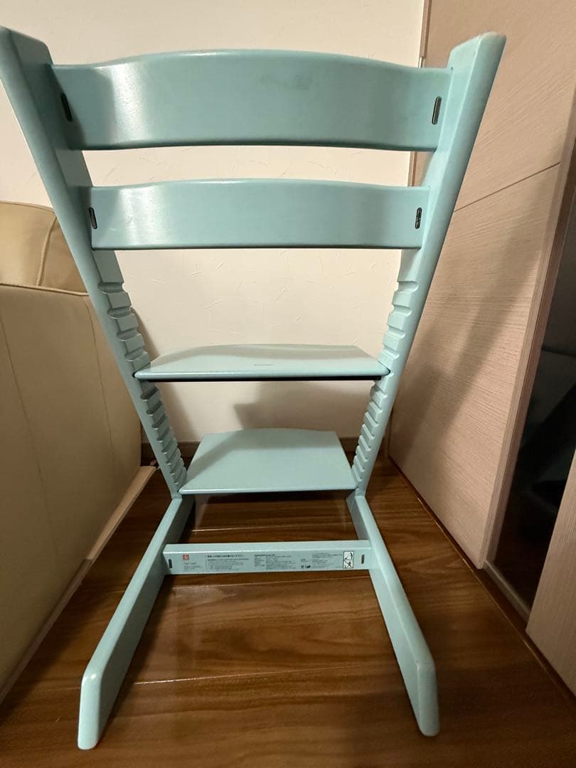 ストッケ　トリップトラップ　水色　ベビーチェア