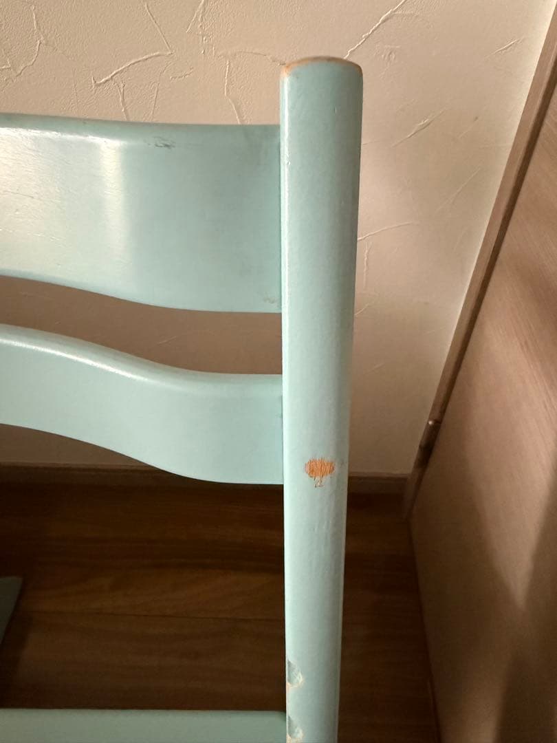 ストッケ　トリップトラップ　水色　ベビーチェア