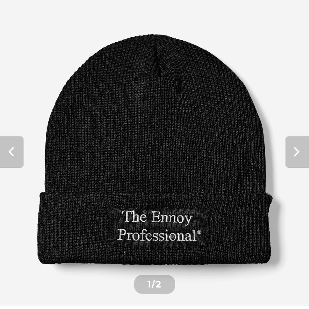 ENNOY PROFESSIONAL KNIT CAP (BLACK)エンノイ