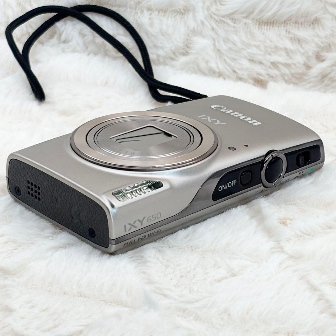 極美品 動作良好 Canon IXY 650 シルバー Wi-Fi搭載モデル