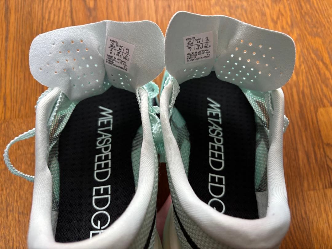 【美品完品】アシックス メタスピードエッジ パリ 28cm 走行距離60km