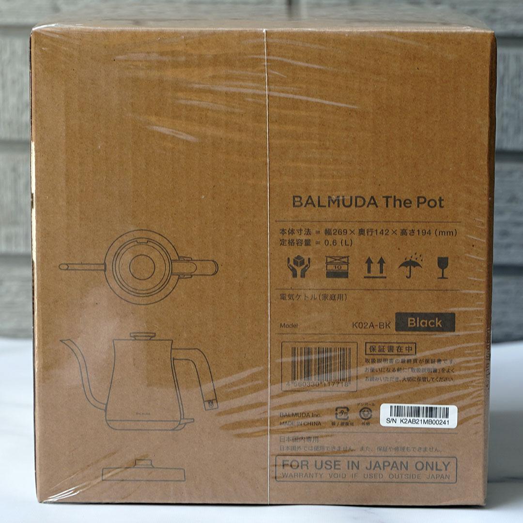 新品☆BALMUDA The Pot　ブラック　K02A-BK　バルミューダ