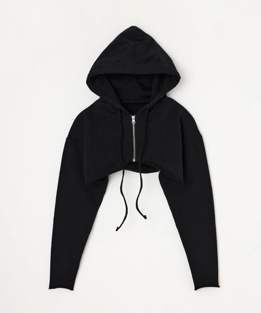 専用 BEEDEN バックロゴ クロップド ジップアップパーカー y2k 短丈