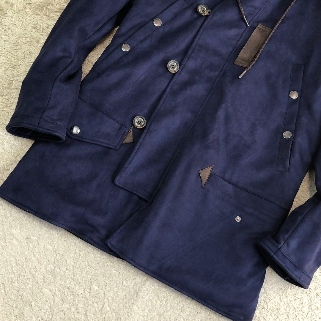 XL/美品⭐ウノピュウノウグァーレトレ N-3B フェイクスエード モッズコート