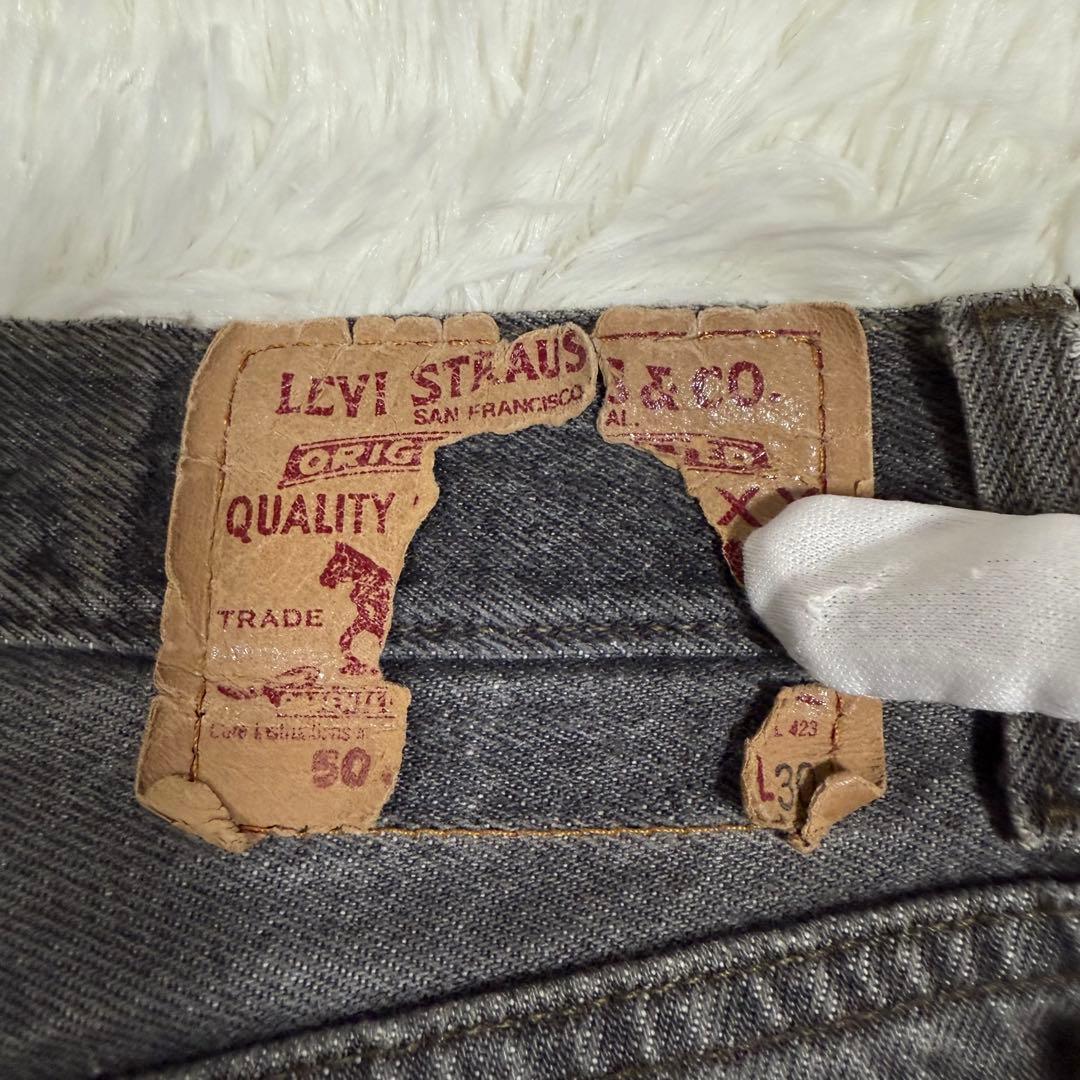 USA製✨80s リーバイス 501 先染め ブラックデニム グレー フェード