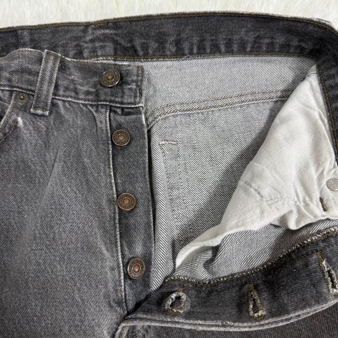 USA製✨80s リーバイス 501 先染め ブラックデニム グレー フェード