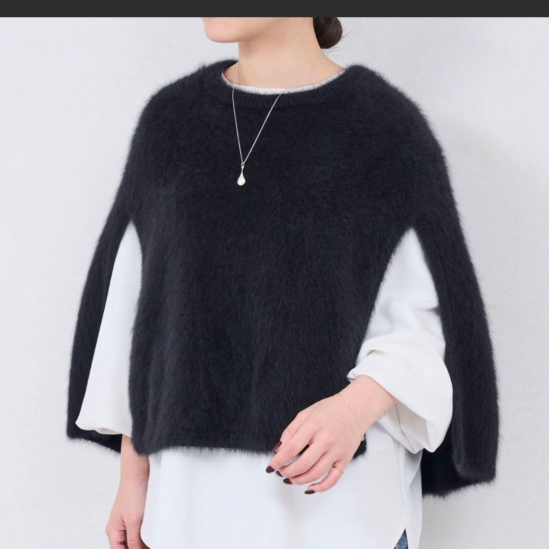 BEARDSLEY ポンチョ　黒