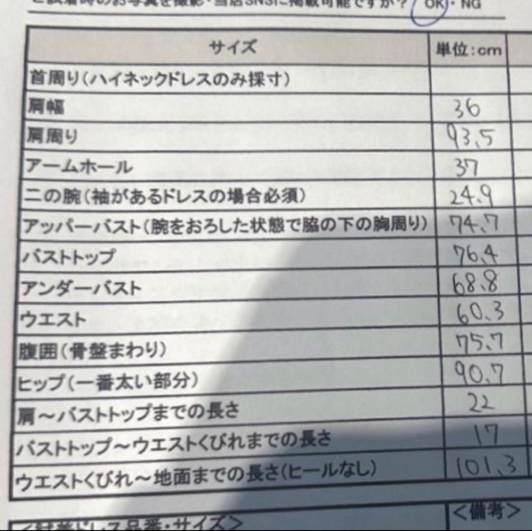 ドレスプロダクション Vネック ゴールド刺繍 Aラインドレス ( W167 )