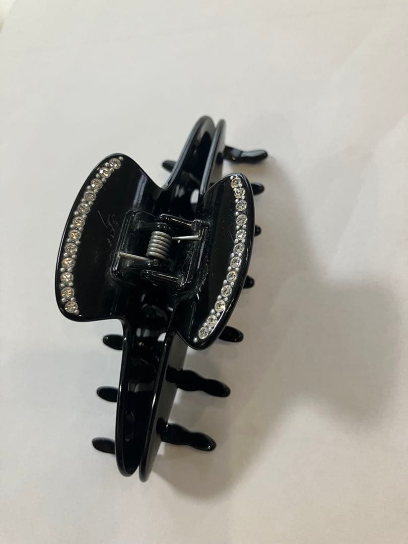 CHANEL シャネルブラック ヘアクリップ スワロフスキー