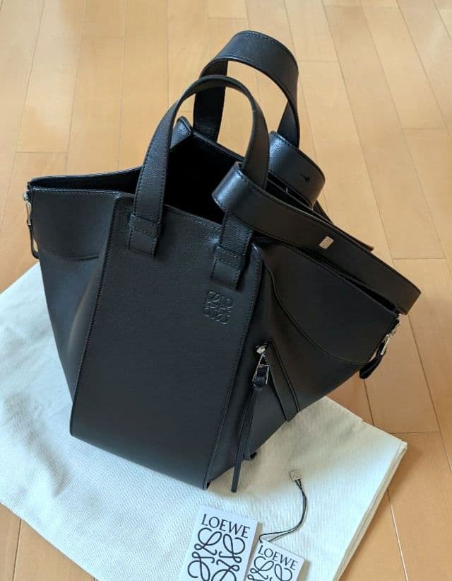 LOEWE ロエベ　ハンモックバッグ　ブラック　2way
