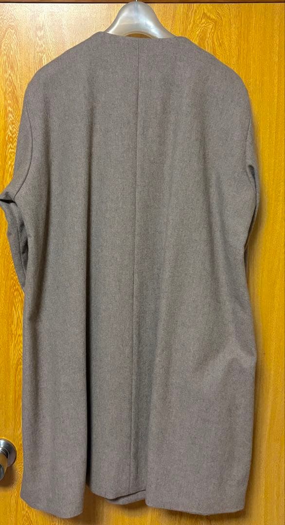 nofl ブラウン ノーカラーコート