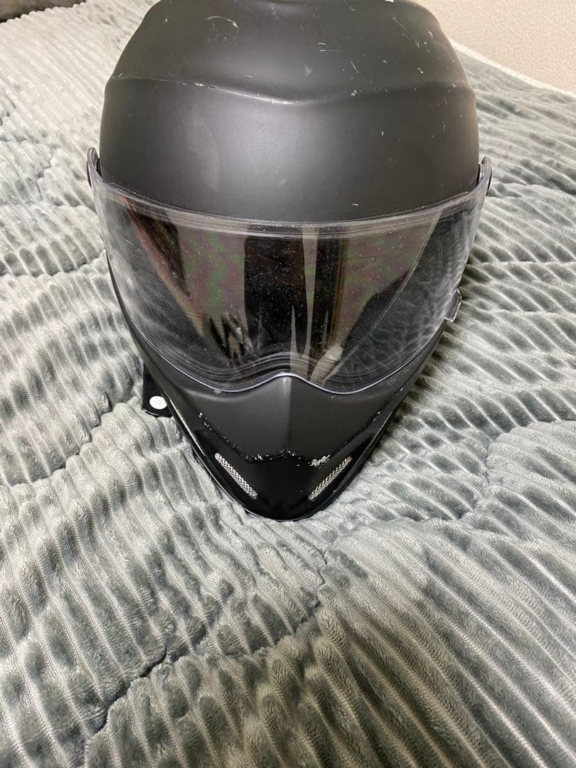 マットブラック ヘルメット ステッカー付き