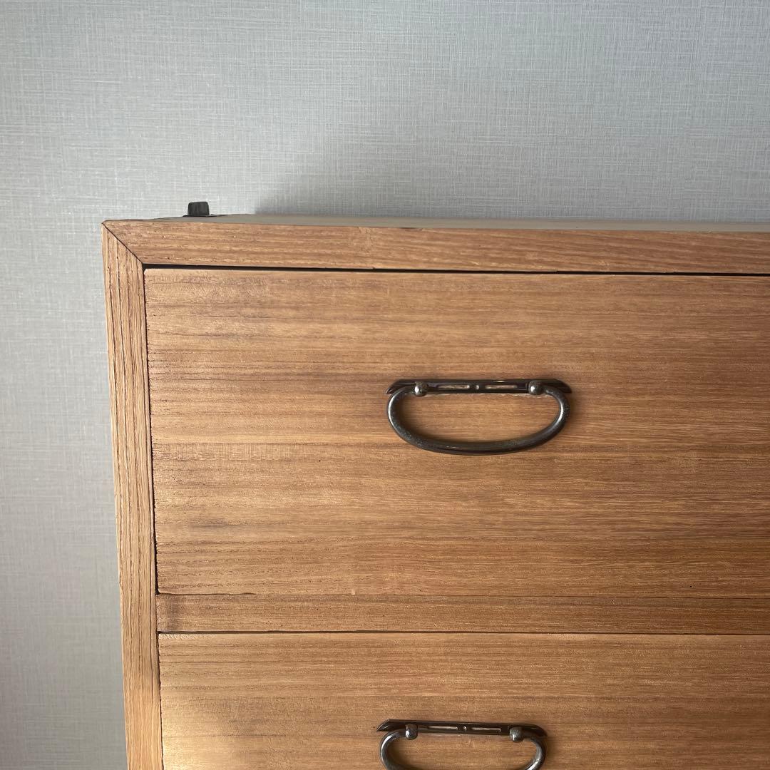 32)桐箪笥　3杯　アンティーク　チェスト　和箪笥　着物　古家具　レトロ