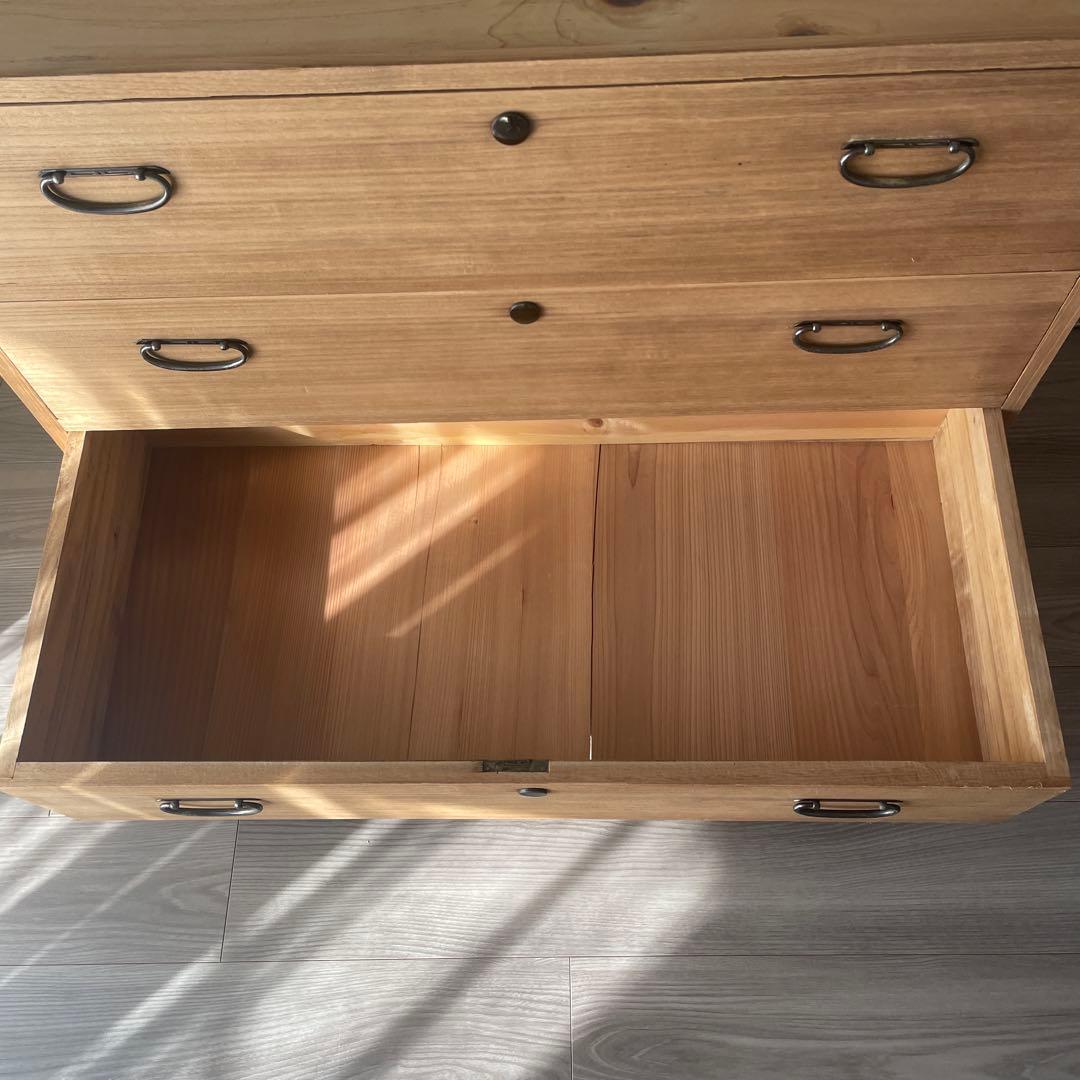 32)桐箪笥　3杯　アンティーク　チェスト　和箪笥　着物　古家具　レトロ