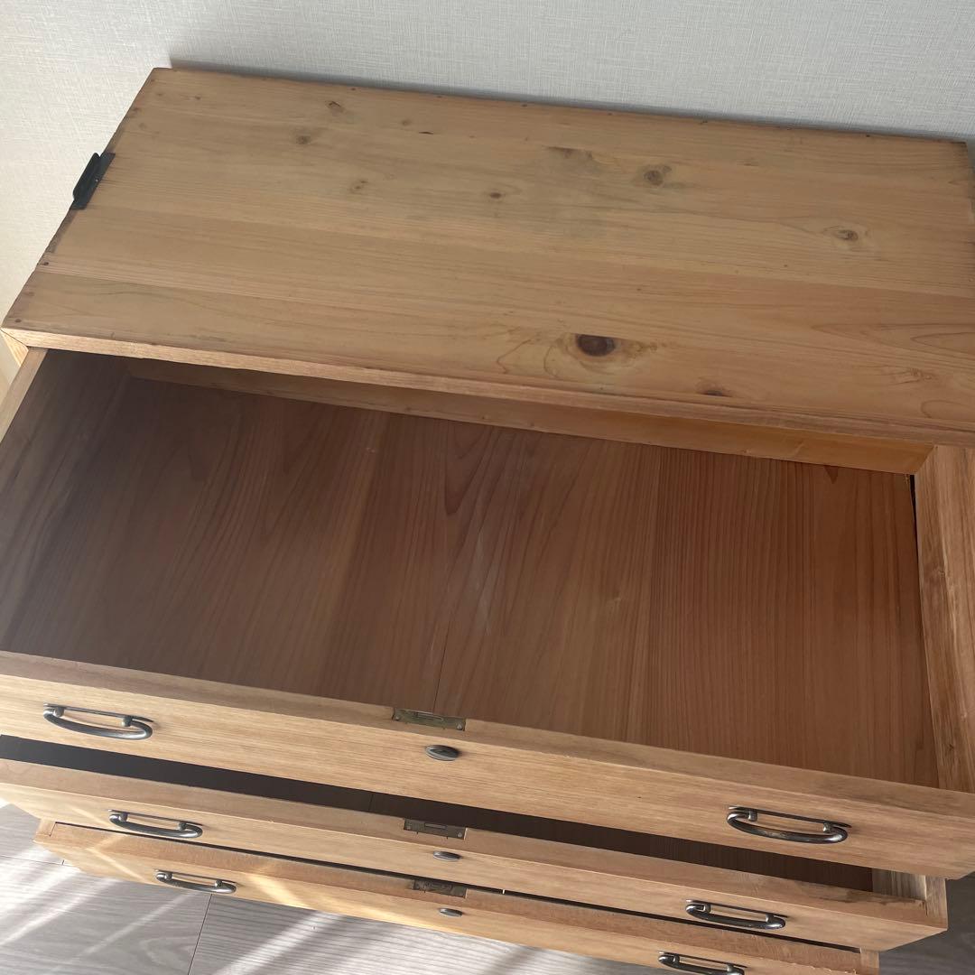 32)桐箪笥　3杯　アンティーク　チェスト　和箪笥　着物　古家具　レトロ