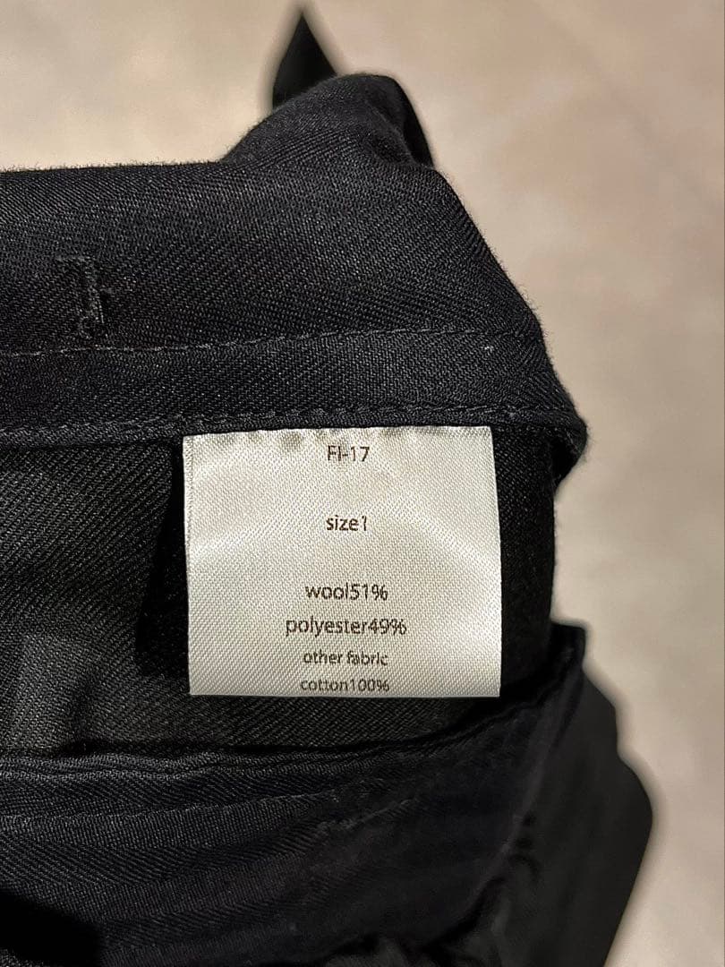 Afiit 3TACK SLACKS FI-17 ブラック スラックス 1