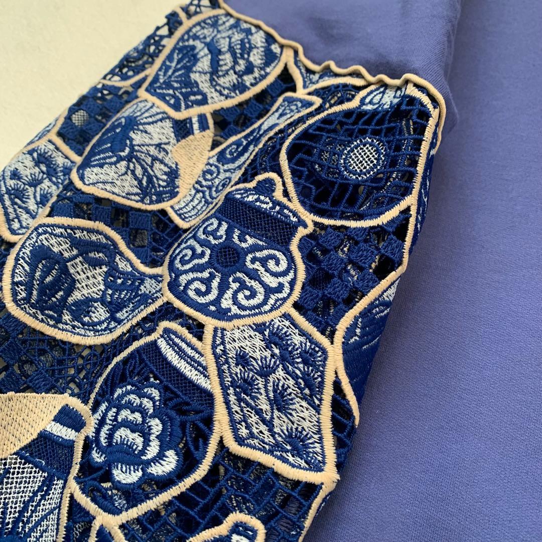 ヴィヴィアンタム　刺繍　壺　スウェット　トレーナー　ネイビー