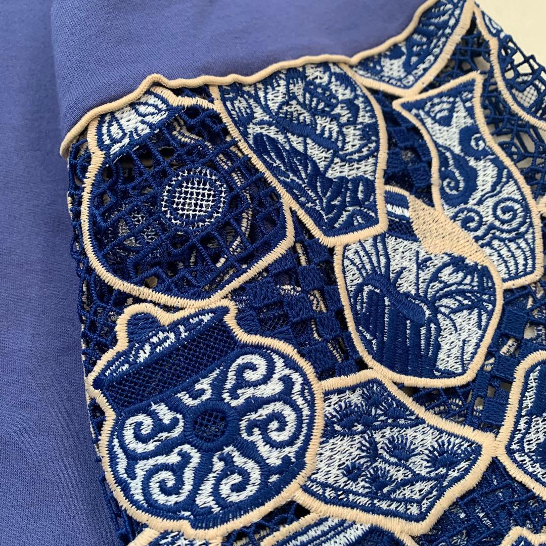 ヴィヴィアンタム　刺繍　壺　スウェット　トレーナー　ネイビー