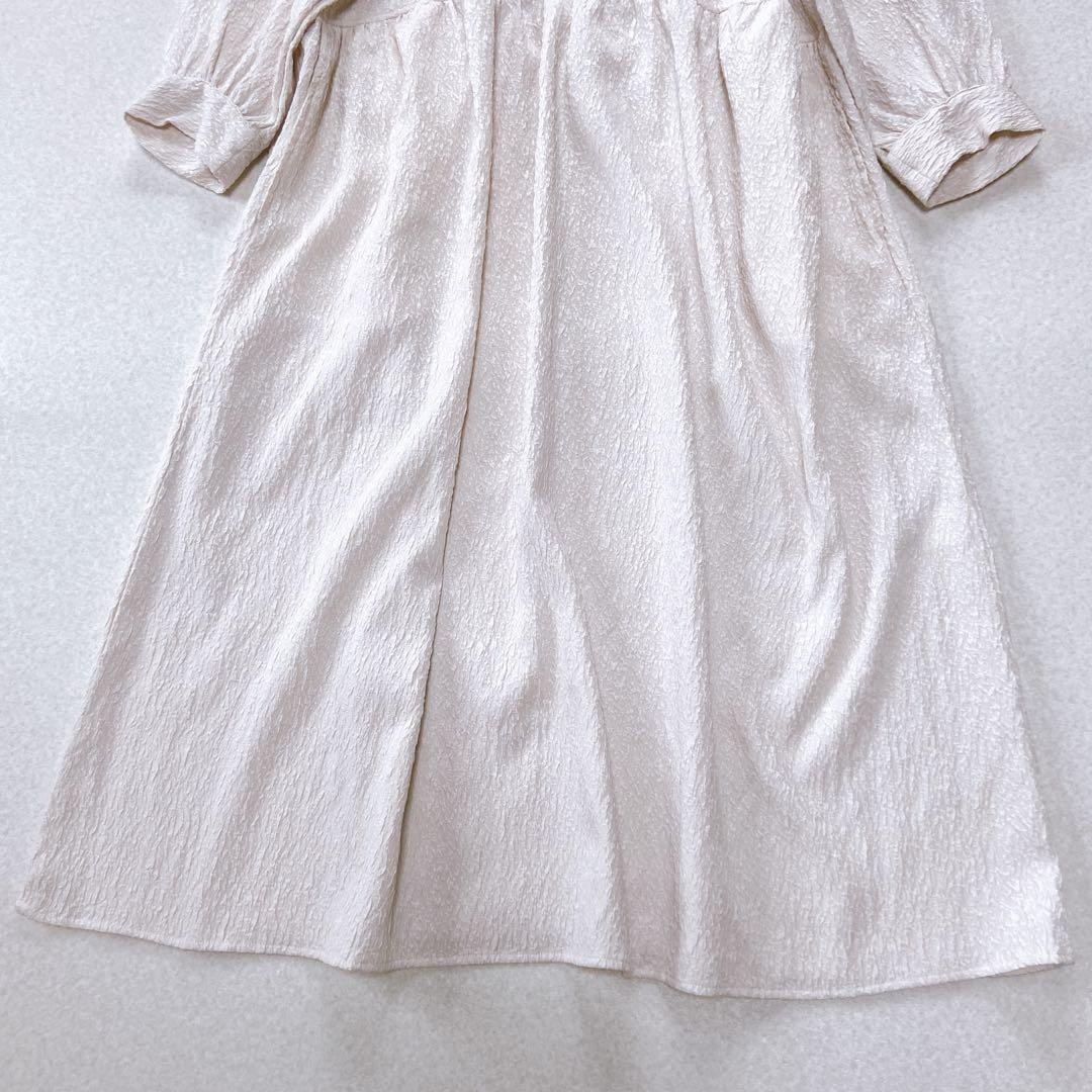 新品タグ付き　24年現行ビアズリー　ジャガードロングワンピース アイボリー