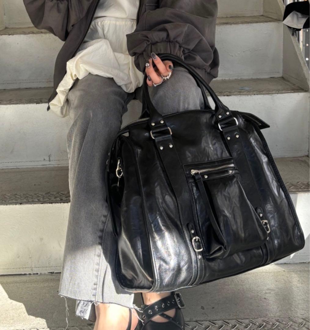 JEANASIS アンティークフェイクレザートート