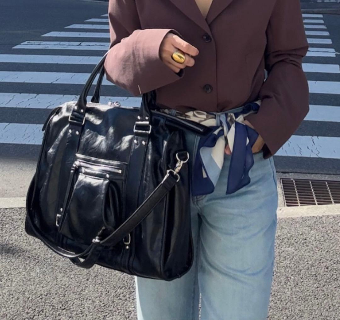 JEANASIS アンティークフェイクレザートート