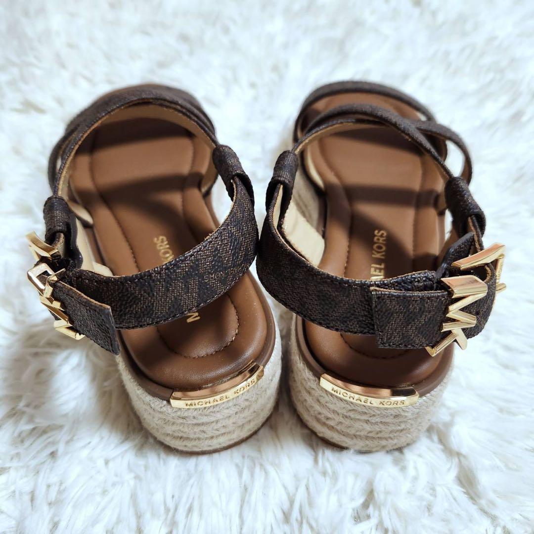 新品未使用　マイケルコース　サンダル　エスパドリーユ　プラットフォーム　24
