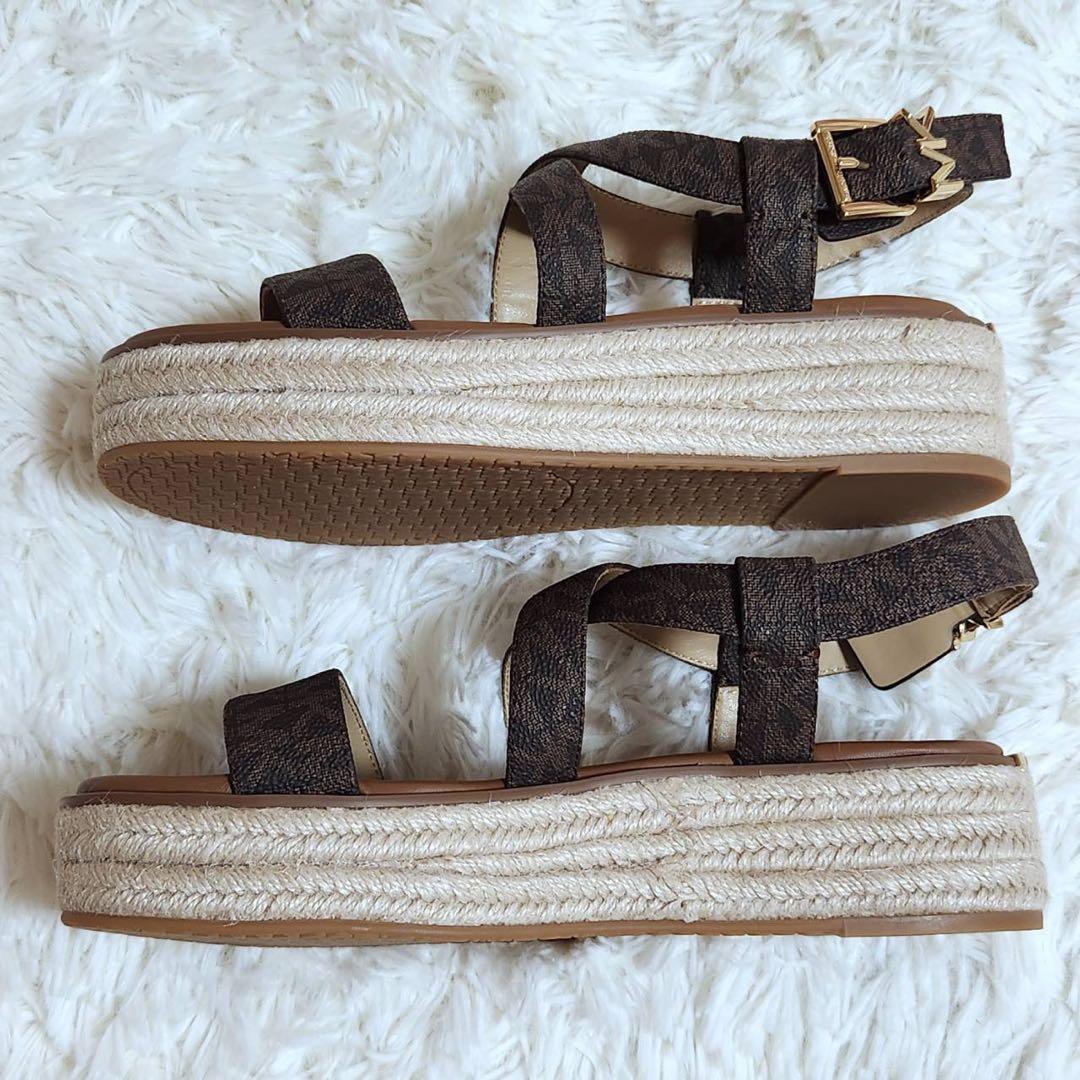 新品未使用　マイケルコース　サンダル　エスパドリーユ　プラットフォーム　24