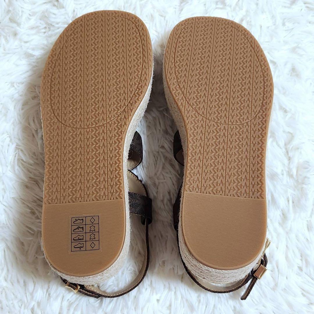 新品未使用　マイケルコース　サンダル　エスパドリーユ　プラットフォーム　24